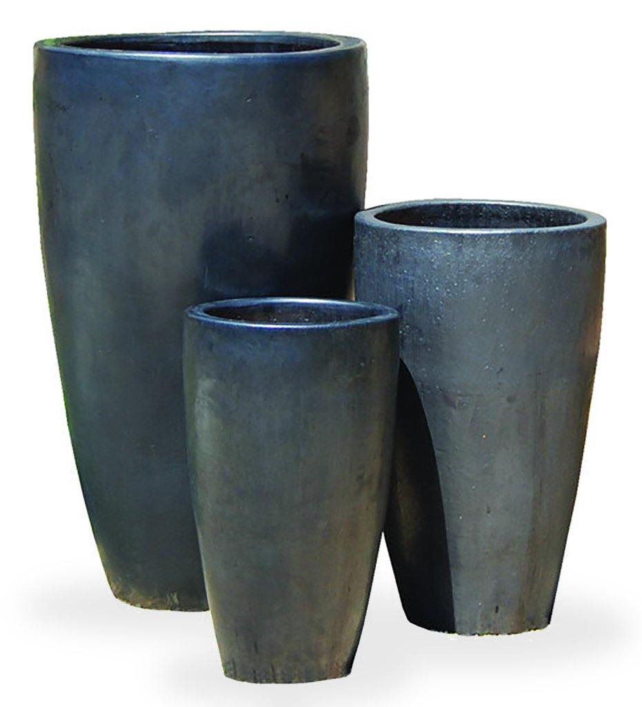 Allred Collaborative - Asian Ceramics - Vietnamese Tall Cone Planter - Medium - Vietnamese Tall Cone Planter - Medium - 5-6060-GM2