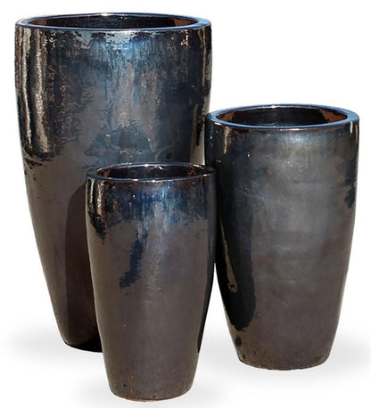 Allred Collaborative - Asian Ceramics - Vietnamese Tall Cone Planter - Medium - Vietnamese Tall Cone Planter - Medium - 5-6060-ON2