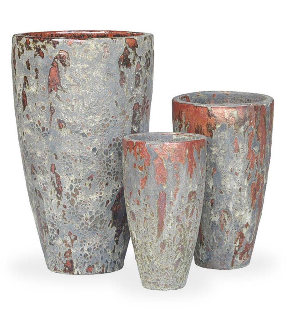 Allred Collaborative - Asian Ceramics - Vietnamese Tall Cone Planter - Medium - Vietnamese Tall Cone Planter - Medium - 5-6060-VR2