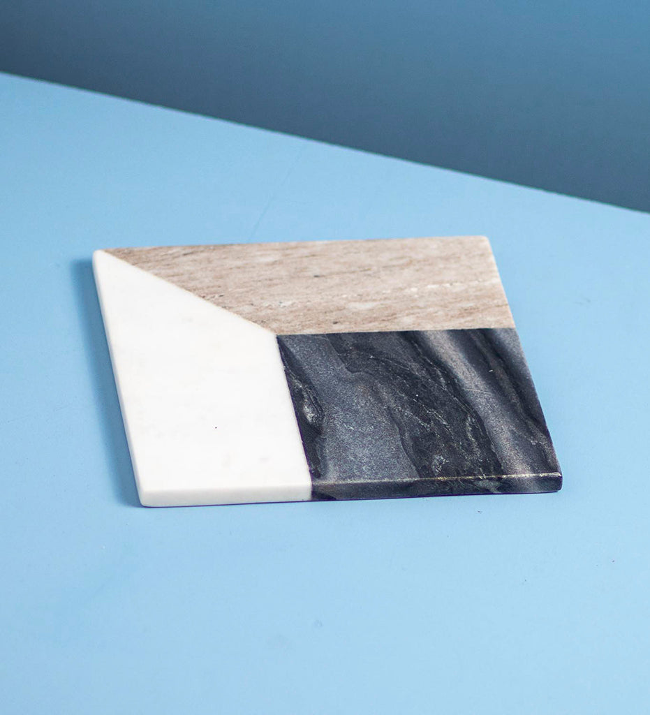 Allred Collaborative - Be Home - Geometric Marble Square Board - Geometric Marble Square Board - 58-19