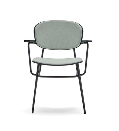 Allred Collaborative - BlascoVila - Fosca Arm Chair - Upholstered Seat & Back - Fosca Arm Chair - Upholstered Seat & Back - 200005-BLK