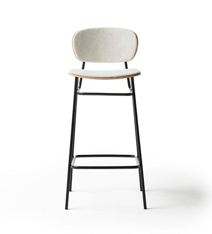 Allred Collaborative - BlascoVila - Fosca Bar Stool - Upholstered Seat & Back - Fosca Bar Stool - Upholstered Seat & Back - 200102-BLK