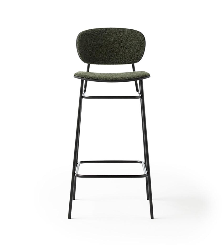 Allred Collaborative - BlascoVila - Fosca Bar Stool - Upholstered Seat & Back - Fosca Bar Stool - Upholstered Seat & Back - 200102-BLK