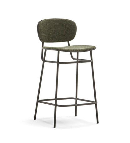 Allred Collaborative - BlascoVila - Fosca Counter Stool - Upholstered Seat & Back - Fosca Counter Stool - Upholstered Seat & Back - 200105-BLK