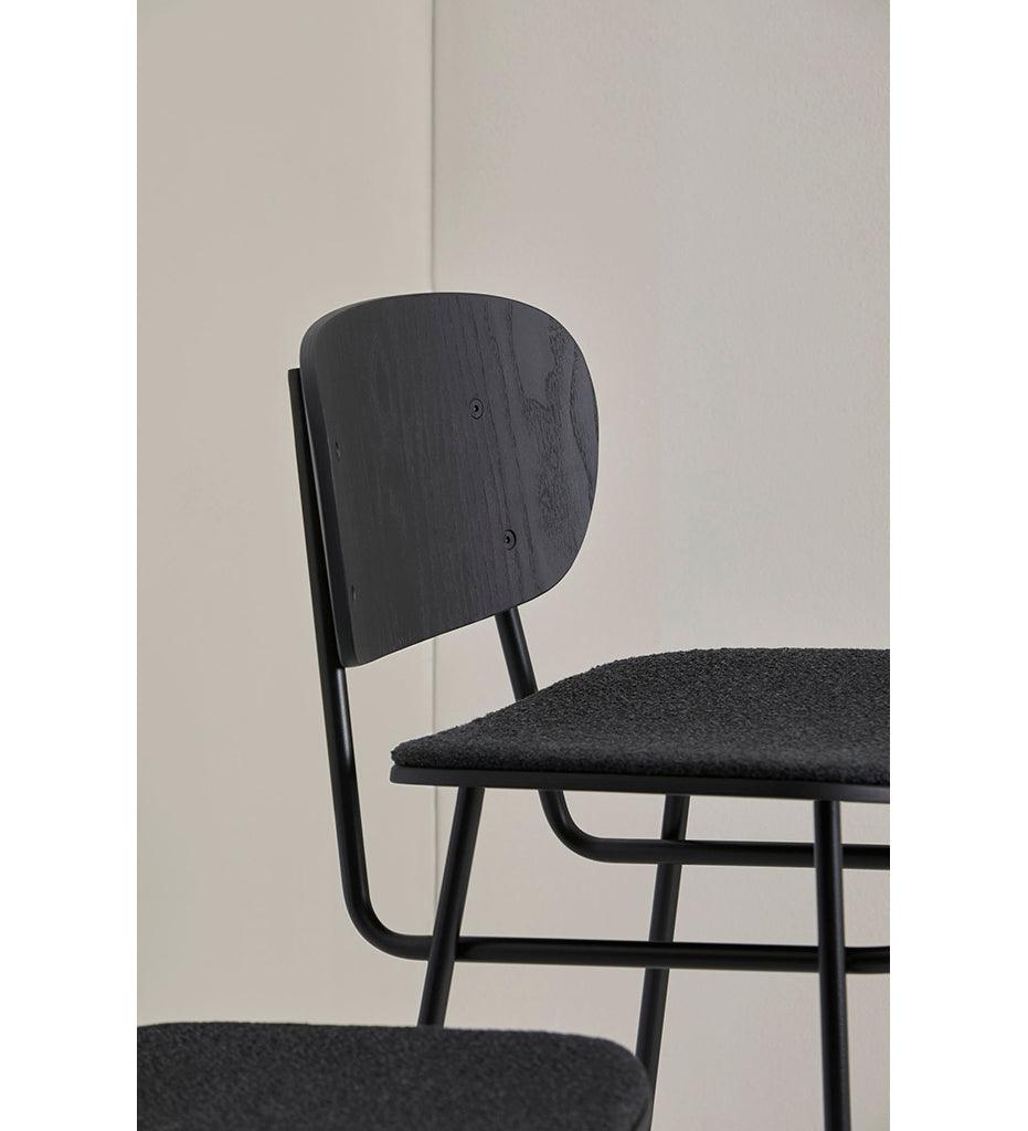 Allred Collaborative - BlascoVila - Fosca Counter Stool - Upholstered Seat - Fosca Counter Stool - Upholstered Seat - 200104-BLK