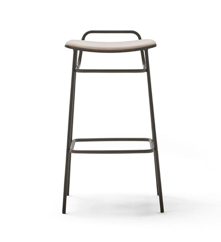 Allred Collaborative - BlascoVila - Fosca Handle Bar Stool - Upholstered - Fosca Handle Bar Stool - Upholstered - 200111-BLK