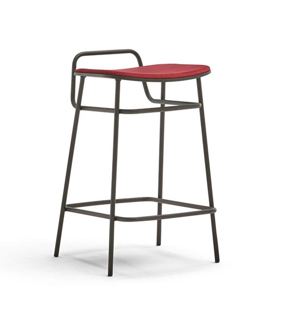 Allred Collaborative - BlascoVila - Fosca Handle Counter Stool - Upholstered - Fosca Handle Counter Stool - Upholstered - 200109-BLK