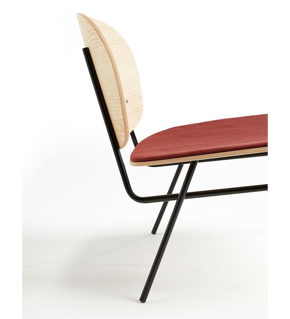 Allred Collaborative - BlascoVila - Fosca Lounge Chair - Upholstered Seat - Fosca Lounge Chair - Upholstered Seat - 200201-BLK