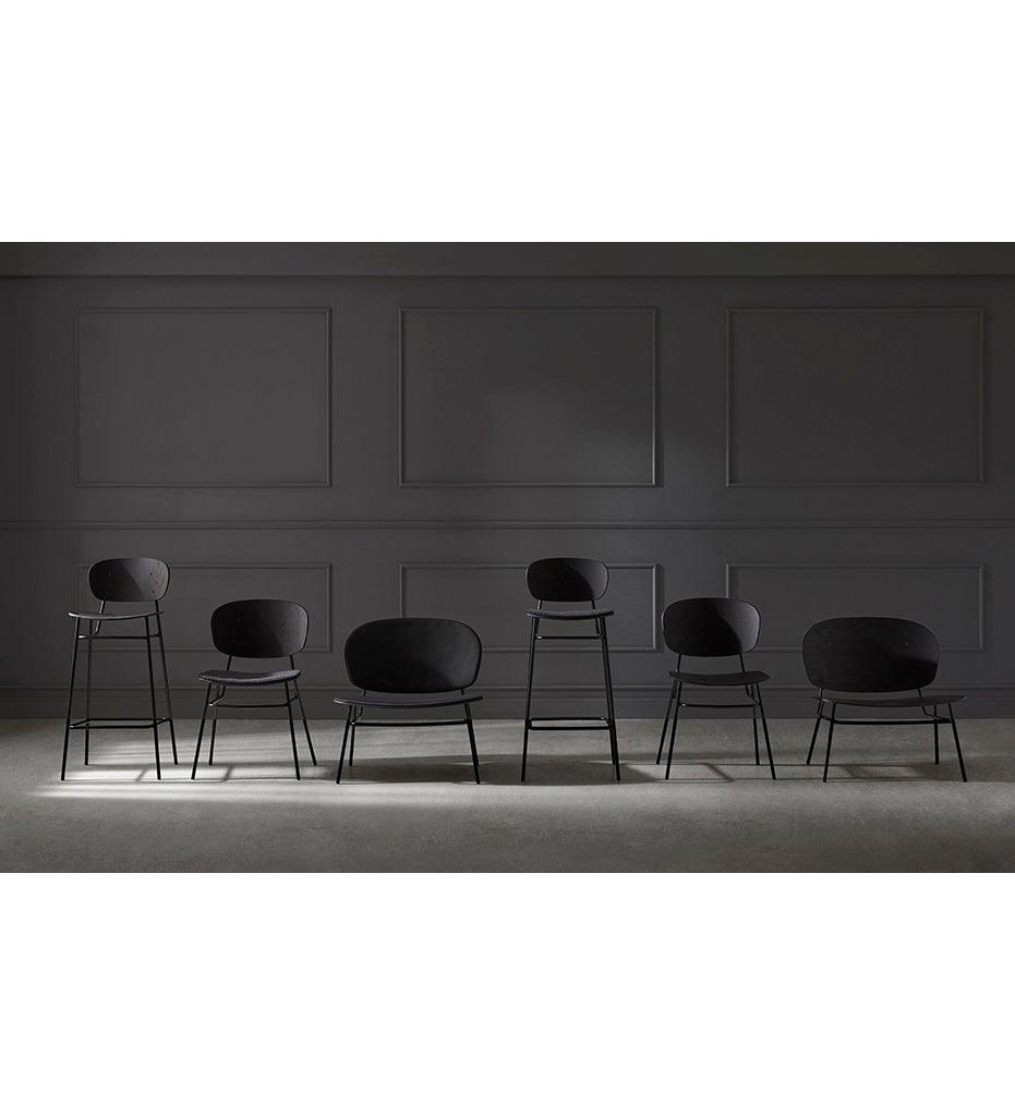 Allred Collaborative - BlascoVila - Fosca Side Chair - Upholstered Seat - Fosca Side Chair - Upholstered Seat - 200001-BLK