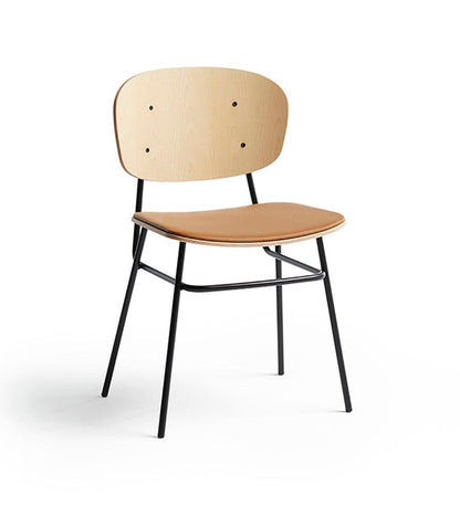 Allred Collaborative - BlascoVila - Fosca Side Chair - Upholstered Seat - Fosca Side Chair - Upholstered Seat - 200001-BLK