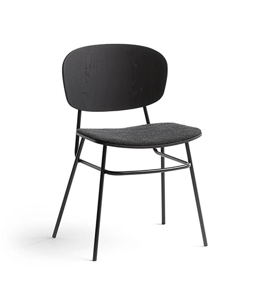 Allred Collaborative - BlascoVila - Fosca Side Chair - Upholstered Seat - Fosca Side Chair - Upholstered Seat - 200001-BLK