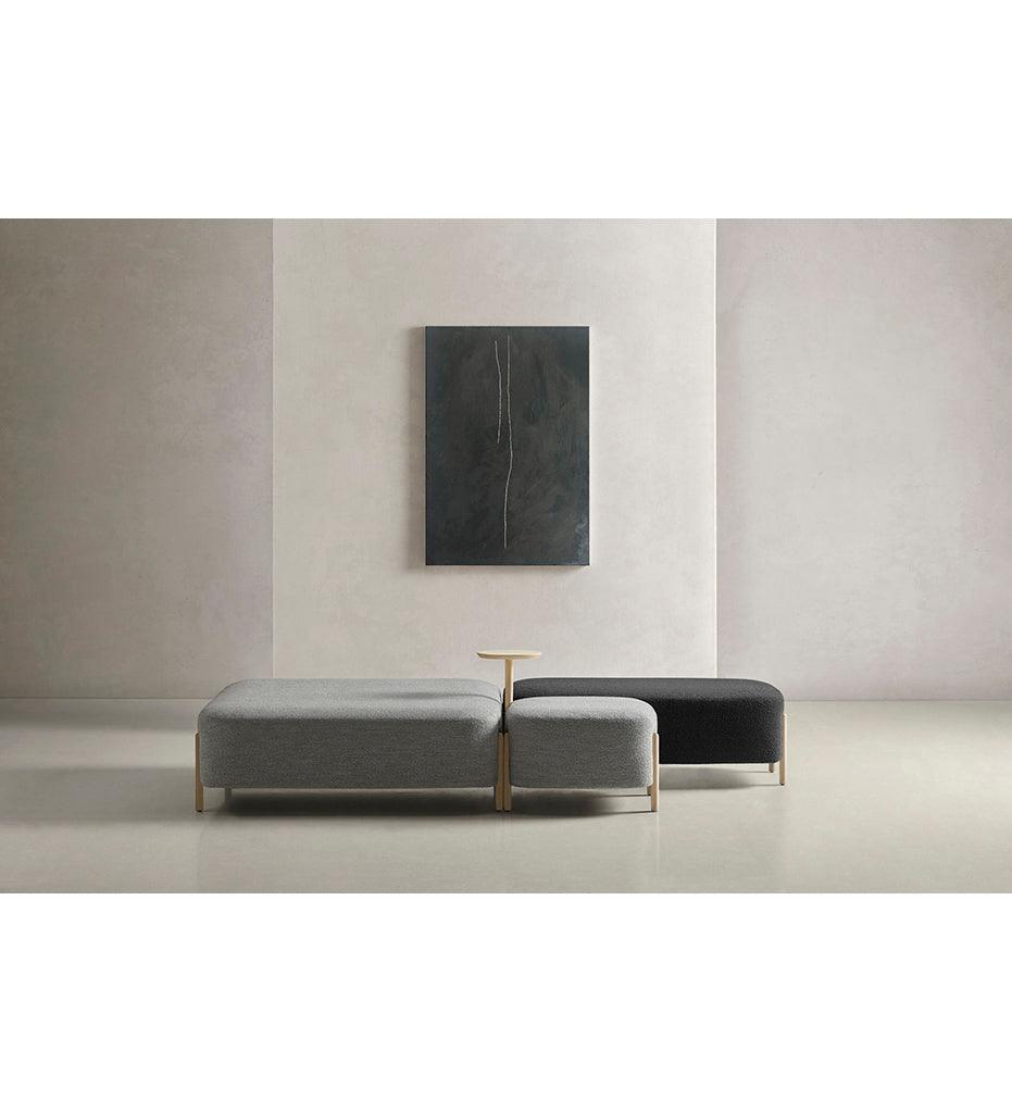 Allred Collaborative - BlascoVila - RC Wood Square Bench - Large w/ Table - RC Wood Square Bench - Large w/ Table - 930006-Black Ash-Black Ash