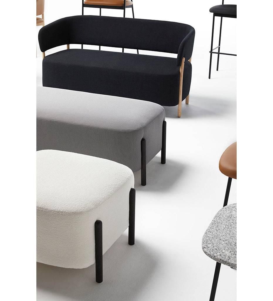 Allred Collaborative - BlascoVila - RC Wood Square Bench - Small - RC Wood Square Bench - Small - 930001-Black Ash-Black Ash