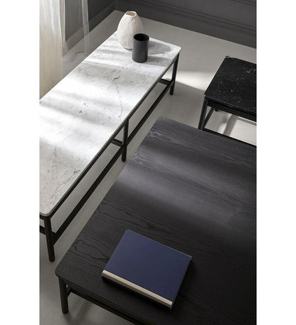 Allred Collaborative - BlascoVila - Rem Rectangular Marble Coffee Table - Rem Rectangular Marble Coffee Table - 302002-Black Ash-Marquina