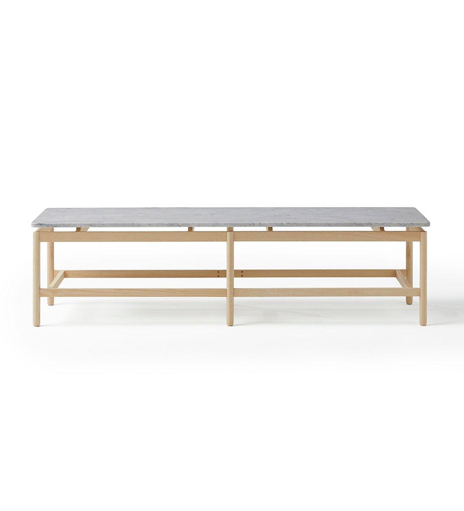 Allred Collaborative - BlascoVila - Rem Rectangular Marble Coffee Table - Large - Rem Rectangular Marble Coffee Table - Large - 302004-Black Ash-Marquina