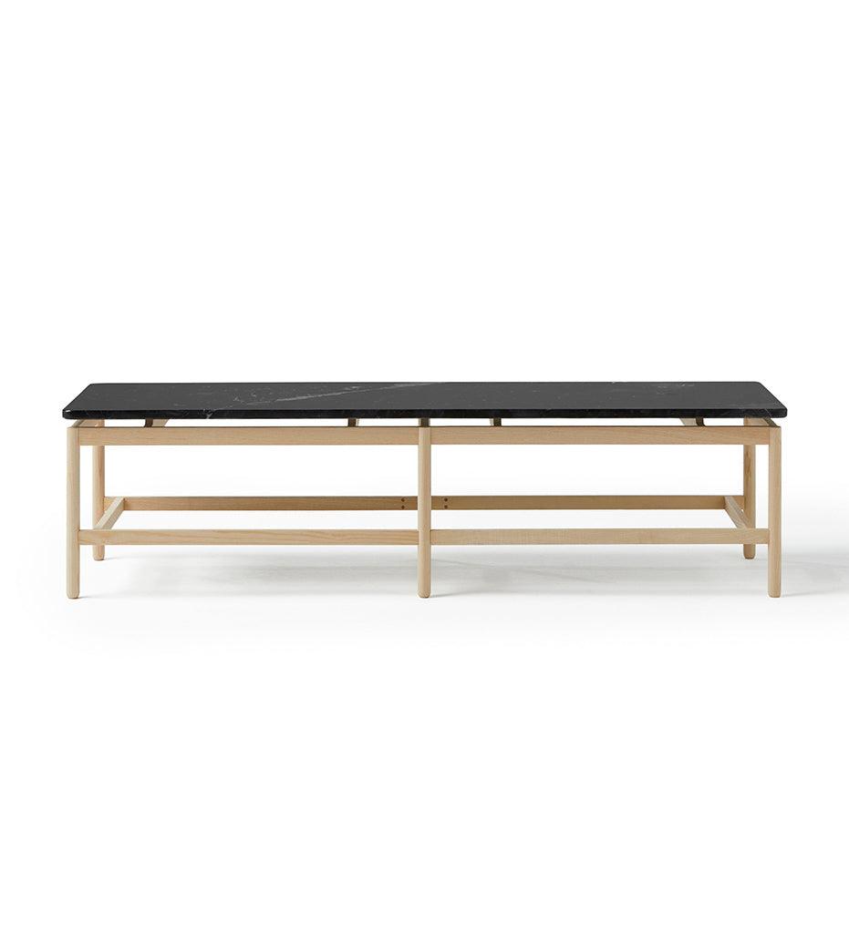 Allred Collaborative - BlascoVila - Rem Rectangular Marble Coffee Table - Large - Rem Rectangular Marble Coffee Table - Large - 302004-Black Ash-Marquina