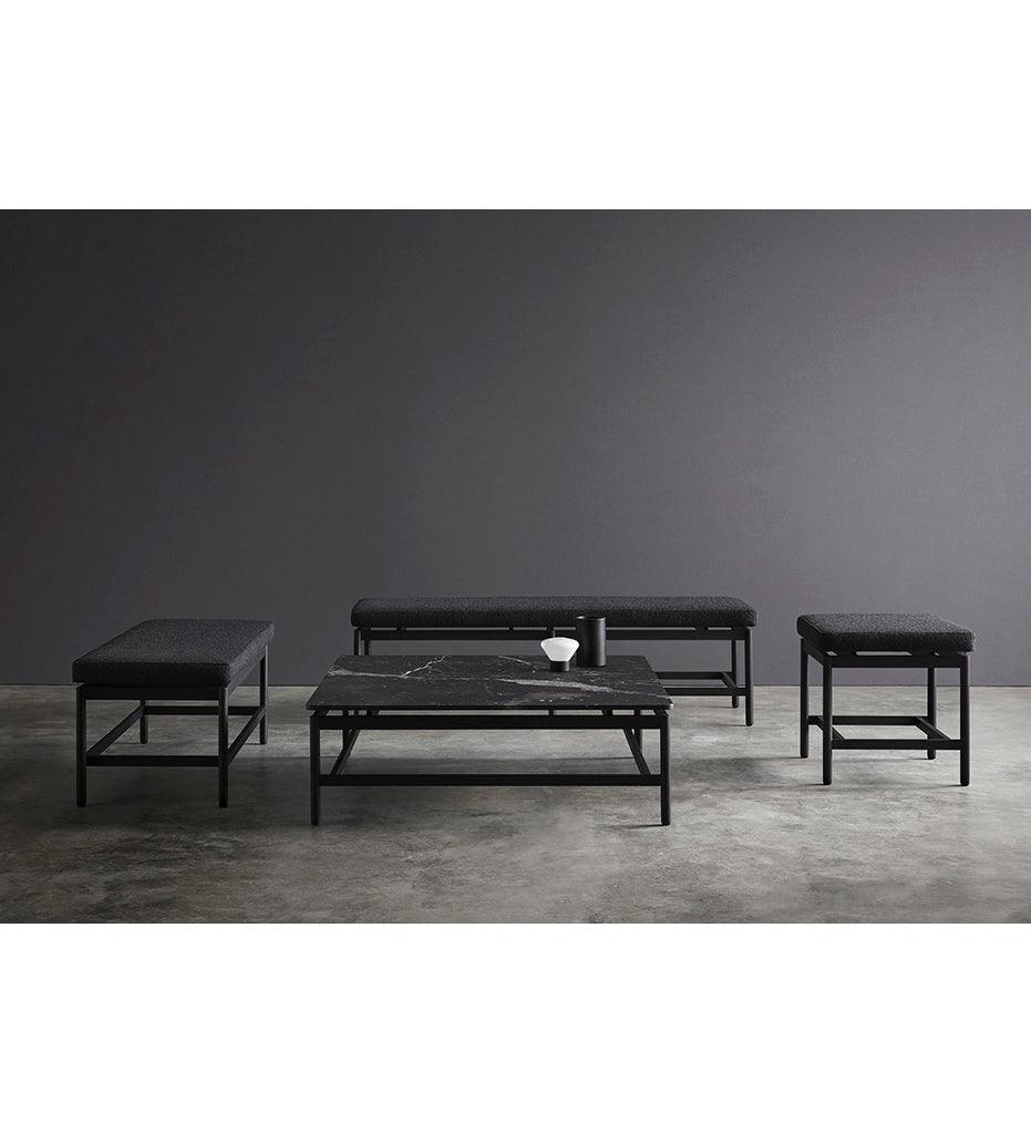 Allred Collaborative - BlascoVila - Rem Square Marble Coffee Table - Small - Rem Square Marble Coffee Table - Small - 302001-Black Ash-Marquina