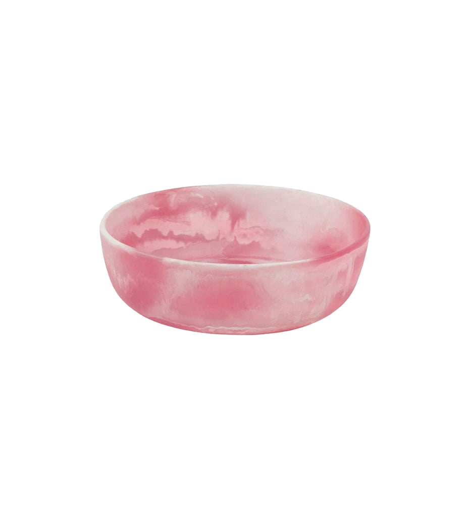 Allred Collaborative - Blue Pheasant - Hugo Pink Swirled Resin Serving Bowl - Small - Hugo Pink Swirled Resin Serving Bowl - Small - SERHUGO-PNK-SMB