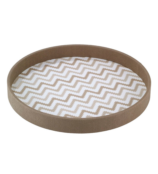 Allred Collaborative - Bodrum - Ripple Beige Tray - Ripple Beige Tray - TRIP-0204