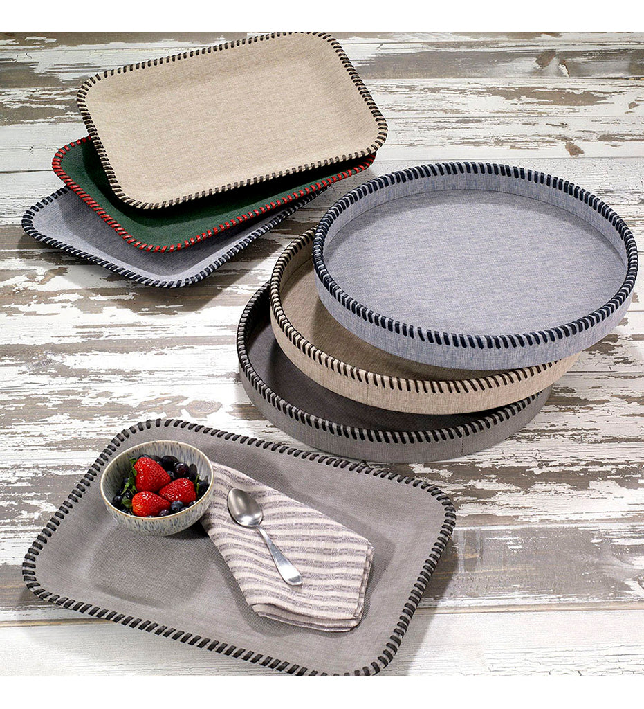 Allred Collaborative - Bodrum - Whipstitch Round Tray - Whipstitch Round Tray - TWH1104