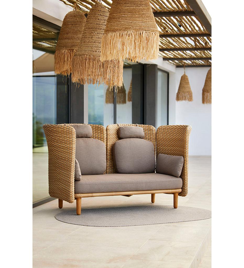 Allred Collaborative - Cane-line - Arch 2-Seater Sofa w/ High Arm-Backrest - Arch 2-Seater Sofa w/ High Arm-Backrest - ARCH 7