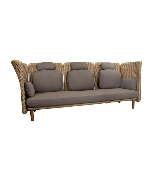 Allred Collaborative - Cane-line - Arch 3-Seater Sofa w/ High Arm-Backrest - Arch 3-Seater Sofa w/ High Arm-Backrest - ARCH 9