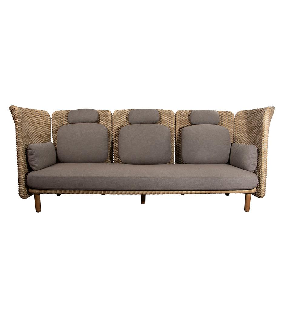 Allred Collaborative - Cane-line - Arch 3-Seater Sofa w/ High Arm-Backrest - Arch 3-Seater Sofa w/ High Arm-Backrest - ARCH 9