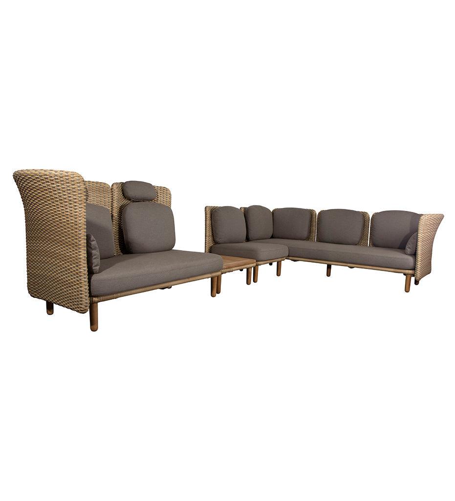 Allred Collaborative - Cane-line - Arch Corner Sofa w/ High Backrest & Table - Arch Corner Sofa w/ High Backrest & Table - ARCH 2