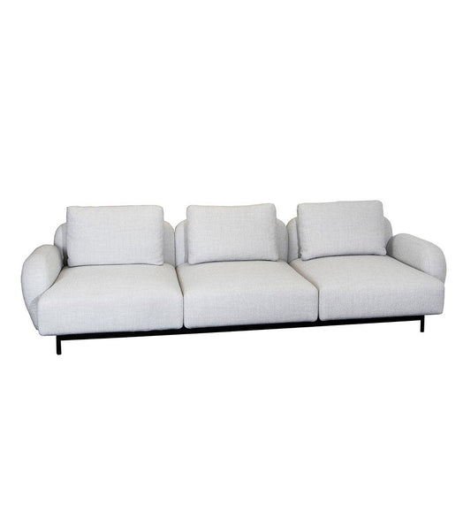 Allred Collaborative - Cane-line - Aura 3-Seater Sofa w/ Low Armrest - Aura 3-Seater Sofa w/ Low Armrest - AURA 43003