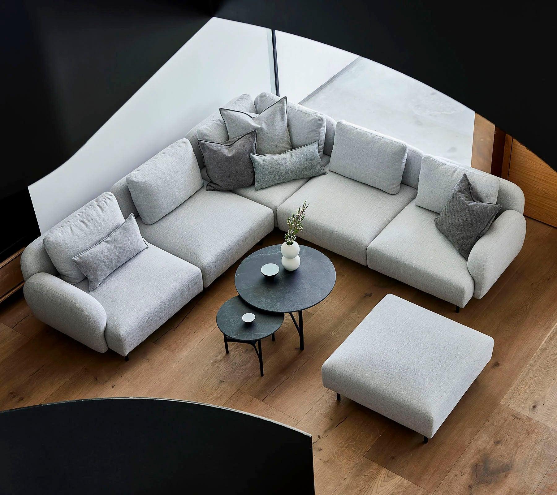 Allred Collaborative - Cane-line - Aura Corner Sofa w/ Low Armrest - Aura Corner Sofa w/ Low Armrest - AURA 8.3003