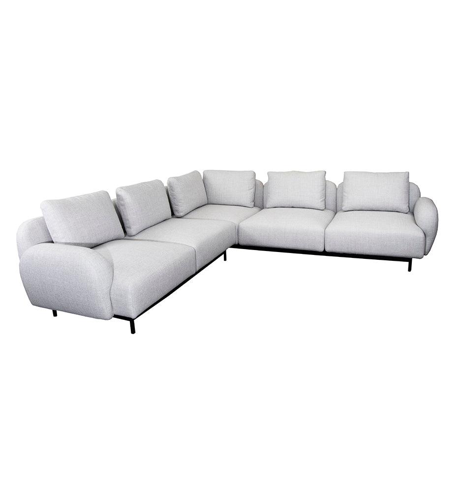 Allred Collaborative - Cane-line - Aura Corner Sofa w/ Low Armrest - Aura Corner Sofa w/ Low Armrest - AURA 8.3003