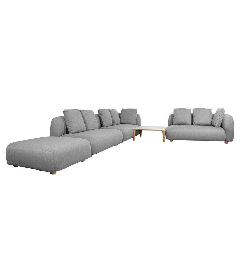 Allred Collaborative - Cane-line - Capture Corner Sofa w/ Table & Chaise Lounge - Capture Corner Sofa w/ Table & Chaise Lounge - CAPTURE 6-AITL