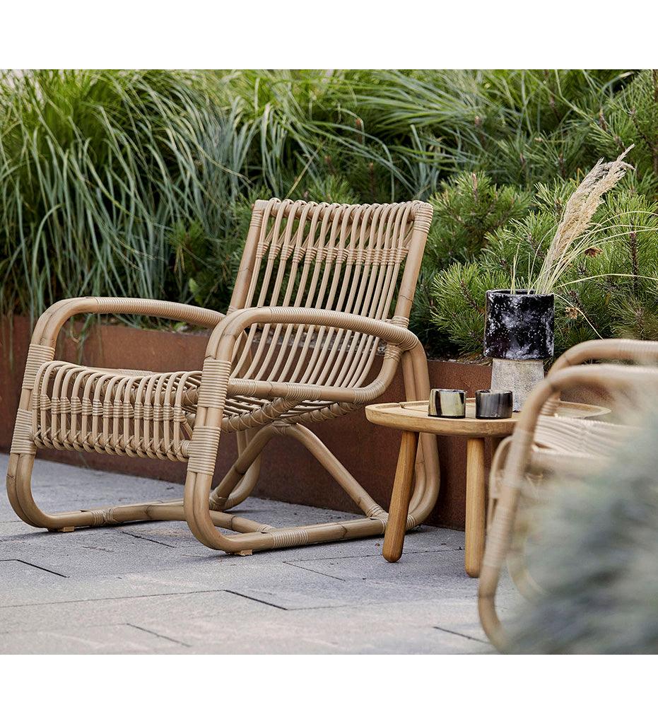 Allred Collaborative - Cane-line - Curve Lounge Chair - Outdoor - Curve Lounge Chair - Outdoor - 57402ALG