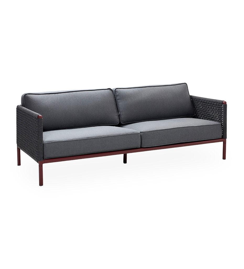 Allred Collaborative - Cane-line - Encore 3-Seater Sofa - Soft Rope - Encore 3-Seater Sofa - Soft Rope - 5570BRAIG