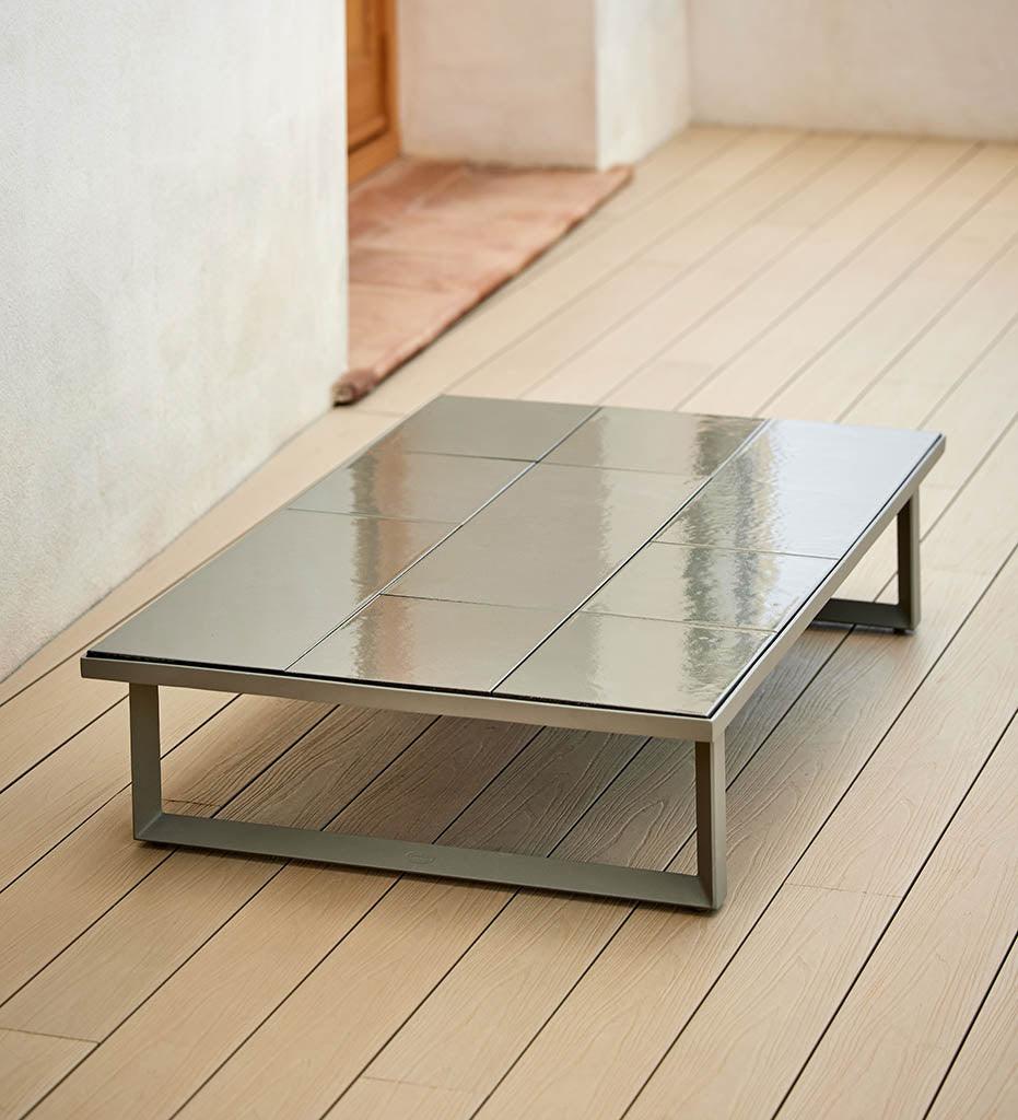 Allred Collaborative - Cane-line - Glaze Rectangular Coffee Table Base - Glaze Rectangular Coffee Table Base - 50020GAT