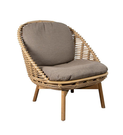 Allred Collaborative - Cane-line - Hive Lounge Chair w/ Teak Legs - Hive Lounge Chair w/ Teak Legs - 54701UT