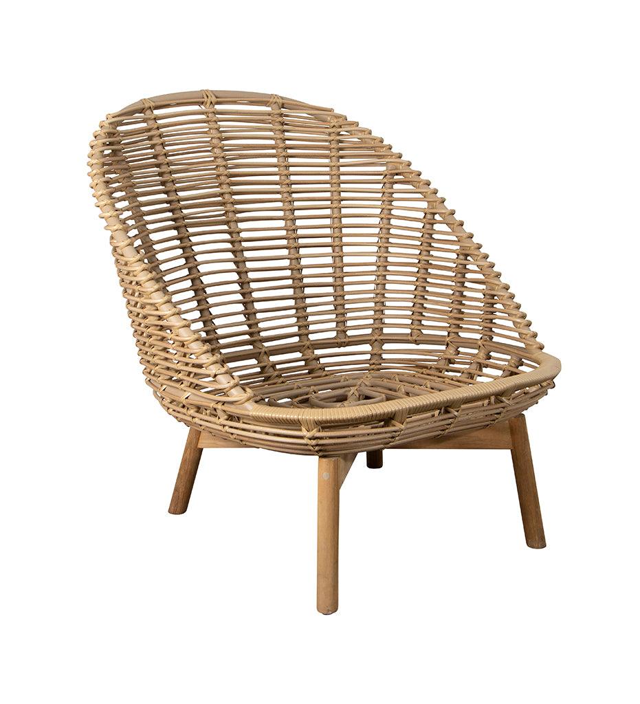 Allred Collaborative - Cane-line - Hive Lounge Chair w/ Teak Legs - Hive Lounge Chair w/ Teak Legs - 54701UT