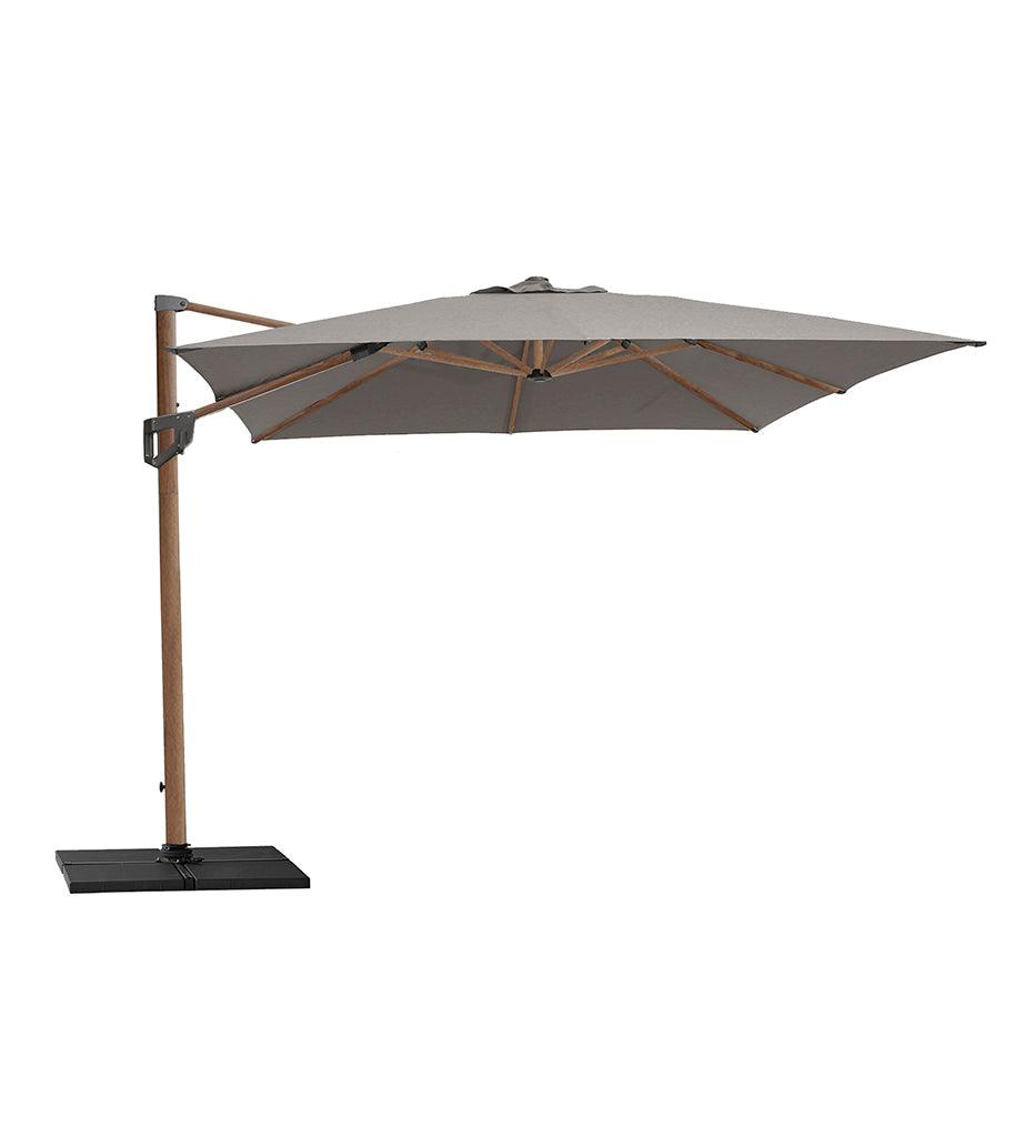 Allred Collaborative - Cane-line - Hyde Luxe Tilt Rectangle Umbrella - Wooden Look - Hyde Luxe Tilt Rectangle Umbrella - Wooden Look - 58WL3X4Y507