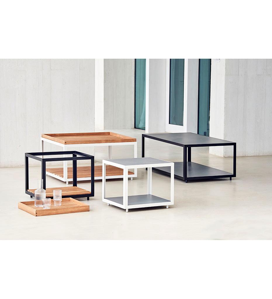 Allred Collaborative - Cane-line - Level Coffee Table - Small Square - Level Coffee Table - Small Square - 5008AL