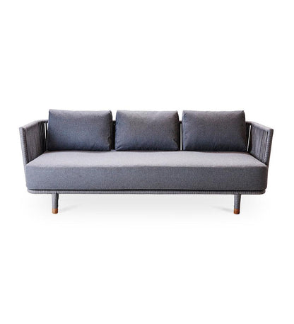 Allred Collaborative - Cane-line - Moments 3-Seater Sofa - Outdoor - Moments 3-Seater Sofa - Outdoor - 7543ROGAITG