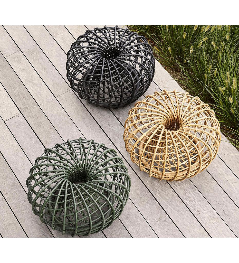 Allred Collaborative - Cane-line - Nest Small Footstool - Outdoor - Nest Small Footstool - Outdoor - 57320DG