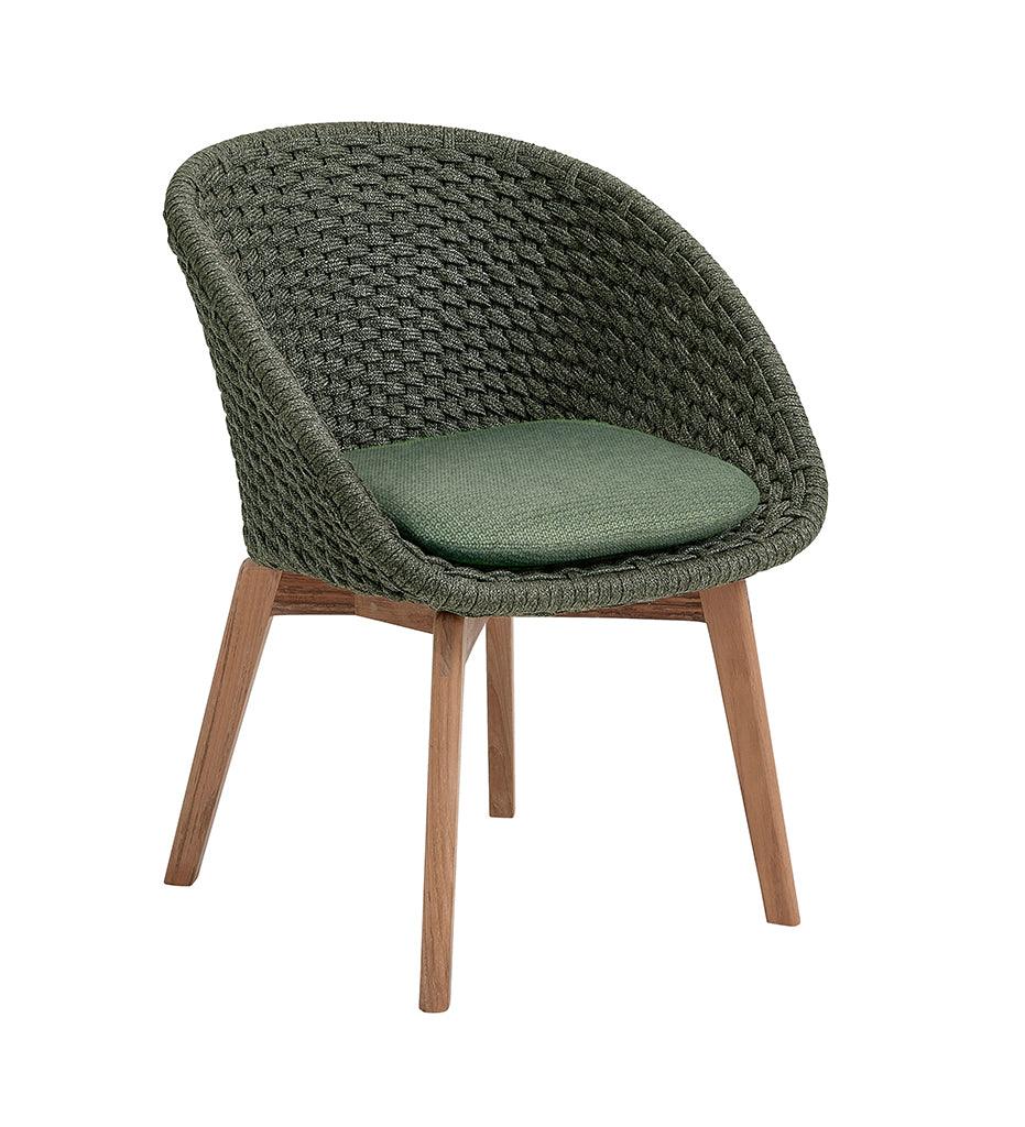 Allred Collaborative - Cane-line - Peacock Arm Chair - Teak Legs - Outdoor - Peacock Arm Chair - Teak Legs - Outdoor - 5454RODGRT (x2)