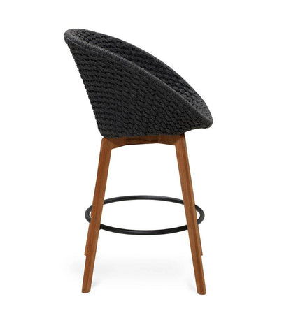 Allred Collaborative - Cane-line - Peacock Bar Chair - Teak Legs - Peacock Bar Chair - Teak Legs - 5455RODGT