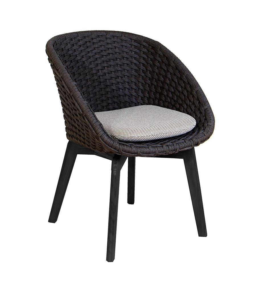 Allred Collaborative - Cane-line - Peacock Chair w/ Black Aluminum Legs - Peacock Chair w/ Black Aluminum Legs - 5454RODGAL