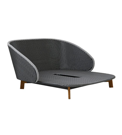 Allred Collaborative - Cane-line - Peacock Daybed with Table - Peacock Daybed with Table - 5561GIT