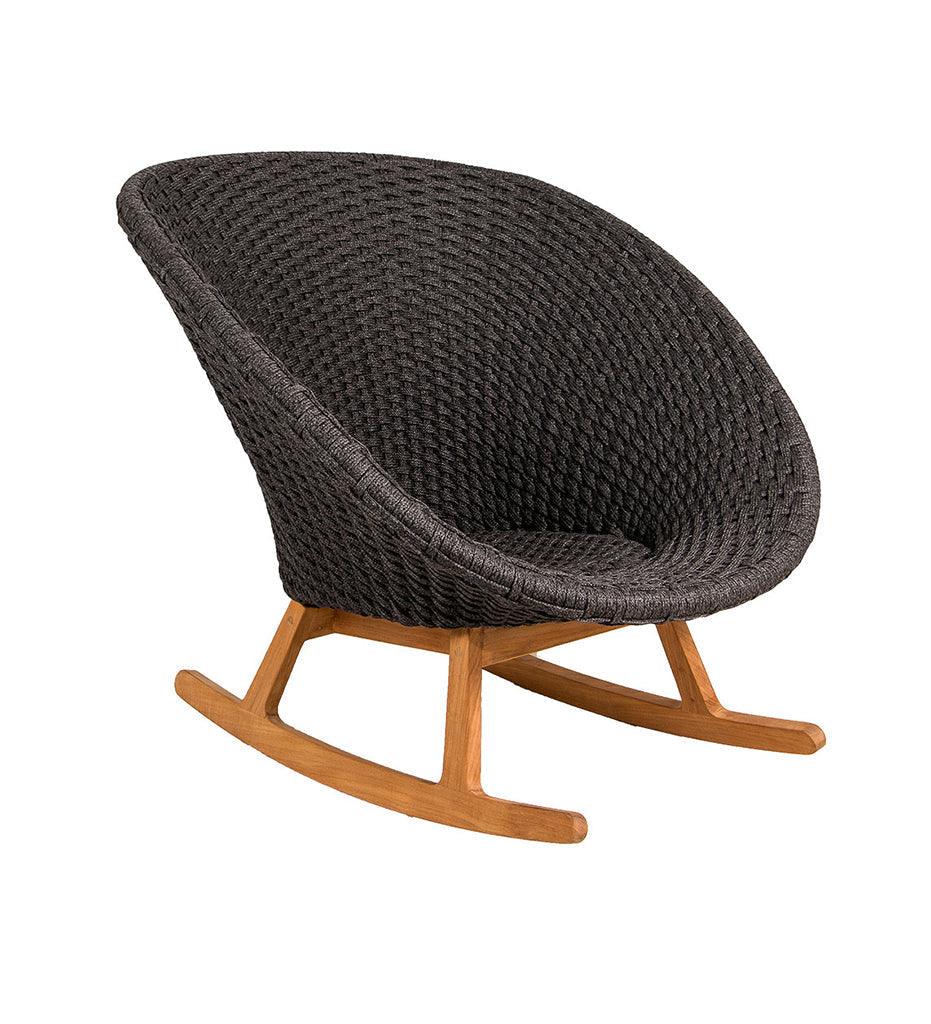 Allred Collaborative - Cane-line - Peacock Rope Rocking Chair - Outdoor - Peacock Rope Rocking Chair - Outdoor - 5458RODGTRC