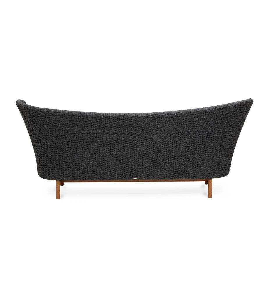 Allred Collaborative - Cane-line - Peacock Wing 3-Seater Sofa with Teak Legs - Peacock Wing 3-Seater Sofa with Teak Legs - 5560RODGT