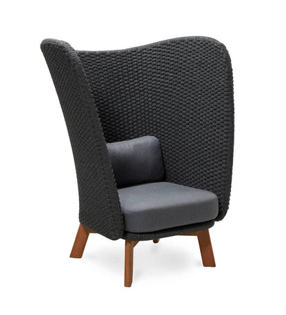 Allred Collaborative - Cane-line - Peacock Wing Highback Chair - Peacock Wing Highback Chair - 5460RODGT