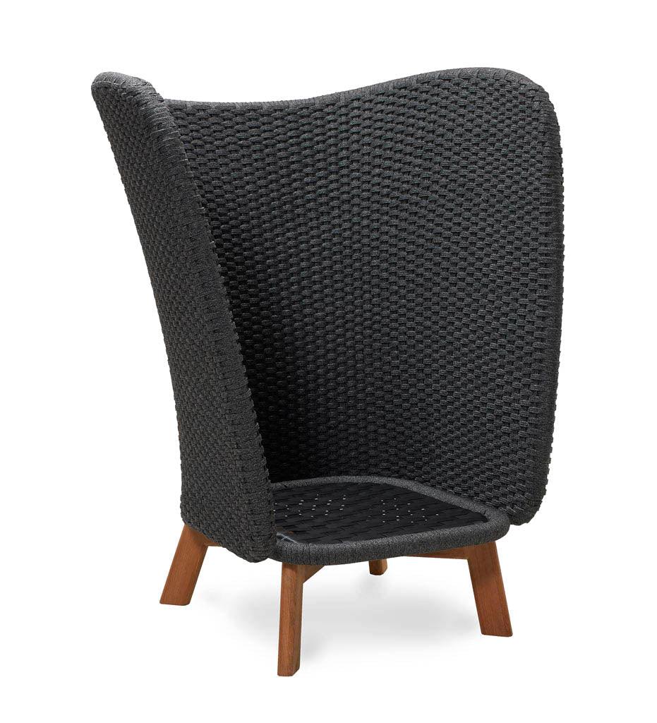 Allred Collaborative - Cane-line - Peacock Wing Highback Chair - Peacock Wing Highback Chair - 5460RODGT