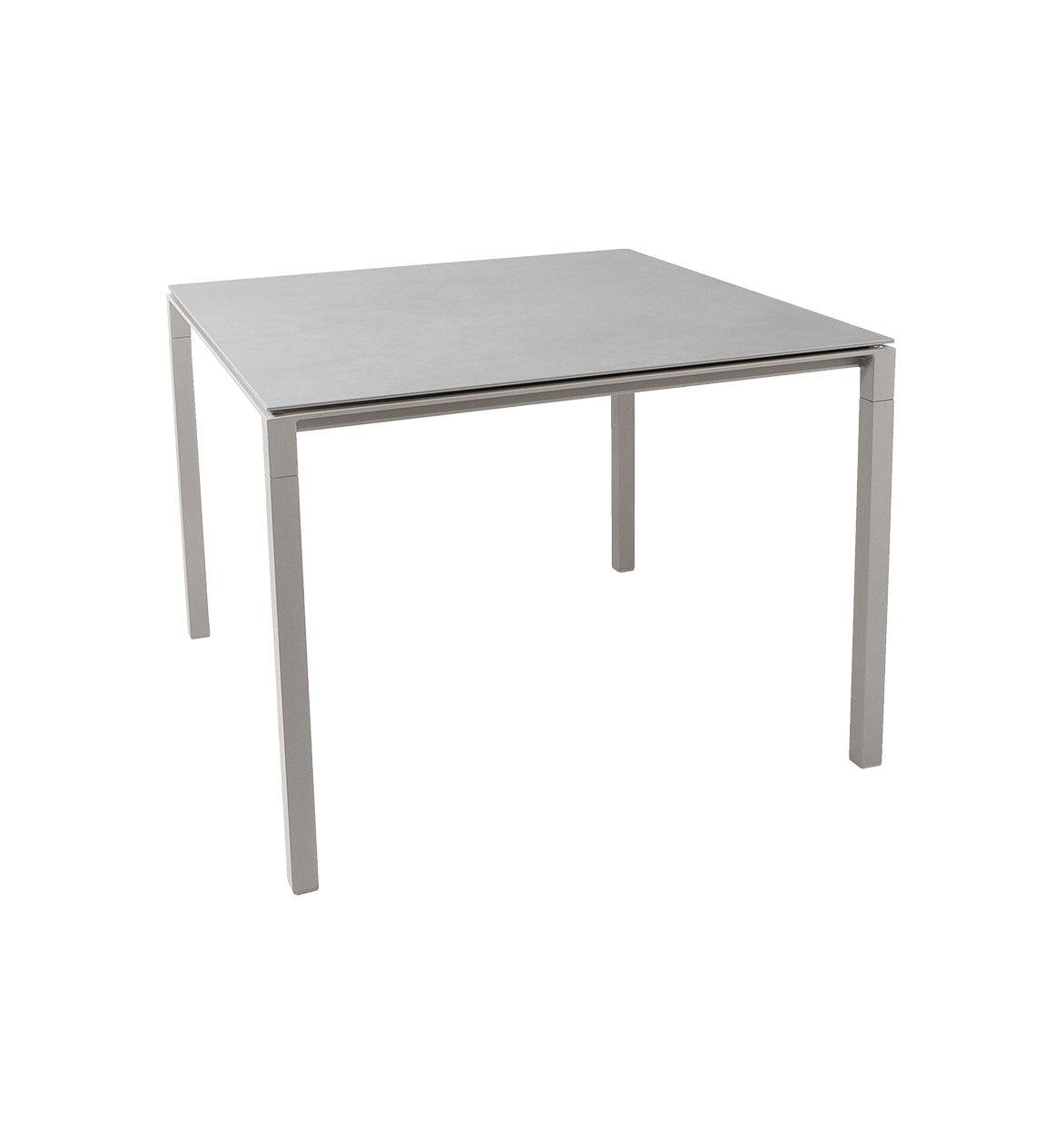 Allred Collaborative - Cane-line - Pure Aluminum Dining Table - Square - Pure Aluminum Dining Table - Square - 5088AI